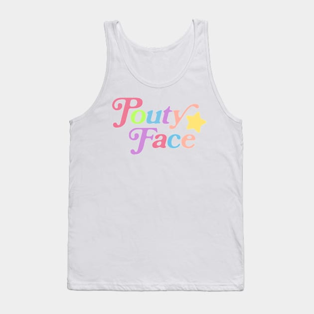 Pouty Face Rainbow Tank Top by AllWellia